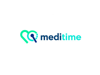 meditime logo design 3d branding graphic design logo