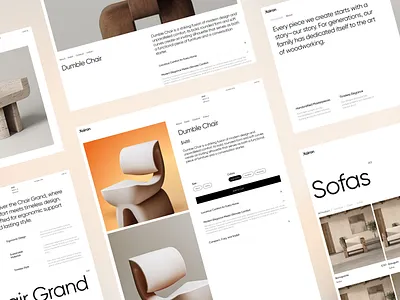 Kairon - E-Commerce Furniture Product Page clean design ecommerce furniture landing page shop ui web web design website website design
