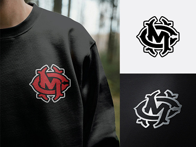 Monogram MC Vintage Design for Clothing Brand or Streetwear brand identity branding casual design clothing design display font graphic design hand lettering handmade initial logo lettering logo logo type luxury monogram streetwear typography vintage