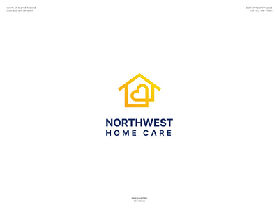 NorthWest Home Care Logo Design adobe illustrator brand identity brand logo branding guidelines branding mockup custom logo dribbble healthcare home logo design logo design branding logo designer logo presentation logomark logos logotype marufiam modern logo visual identity