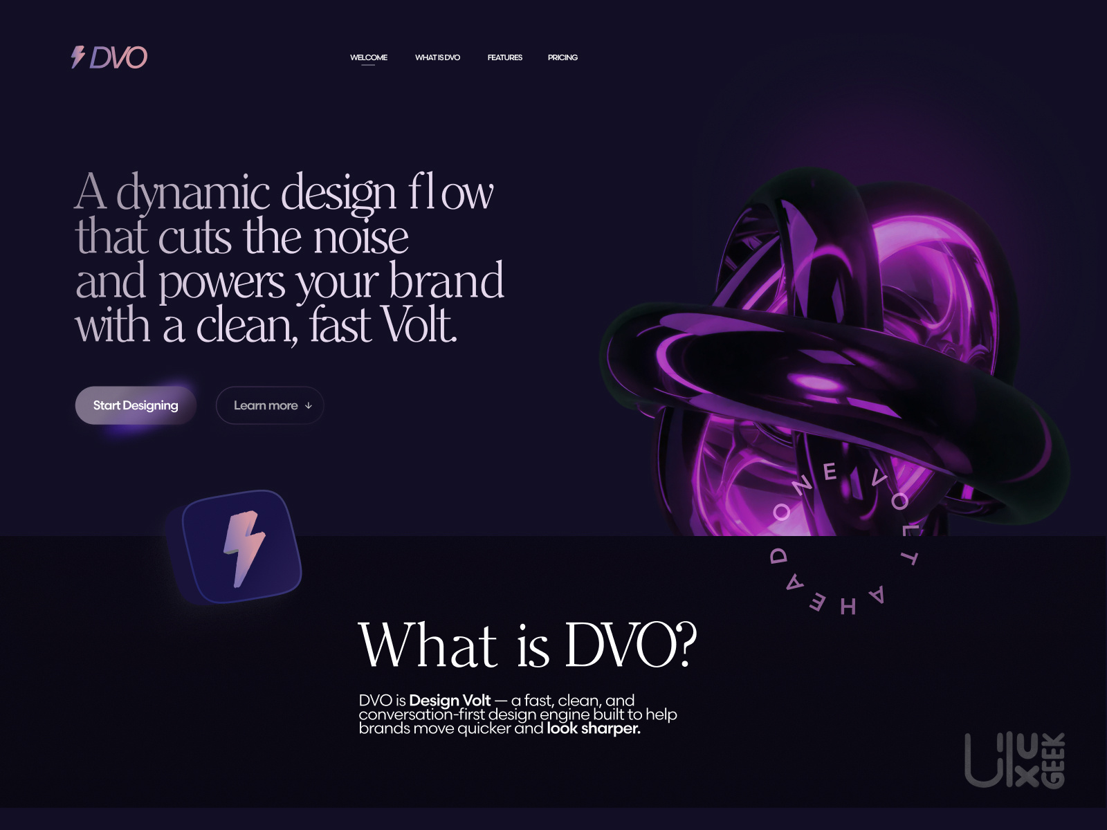 Example of Broken Landing Page Design