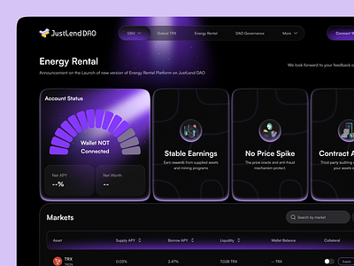 TRX Staking Dashboard Design blockchain design crypto crypto dashboard crypto product design crypto staking crypto ui dark mode ui dashboard dashboard design data visualization fintech design modern ui product design staking dashboard trading ui tron ui design ux design