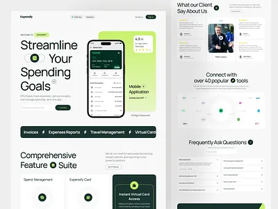 Banking & Expense Management Website banking crm digital banking digital banking landing page expenses management finance finance landing page finance solutions fintech fintech landing page landing page money management money transfer payment saas saas landing page ui web design website