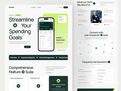 Banking & Expense Management Website banking crm digital banking digital banking landing page expenses management finance finance landing page finance solutions fintech fintech landing page landing page money management money transfer payment saas saas landing page ui web design website