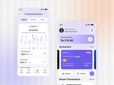 Financial Management Mobile App UI/UX appdesign appui cleanui designinspiration designtrend dribbbleshots expensetracker financeapp financemanagement financialdashboard fintech fintechapp minimaldesign mobileapp modernui moneytracker productdesign uidesign uiux uxdesign
