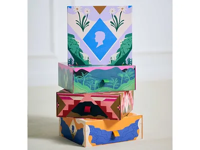 Shaping the Season X Gina Rosas Moncada beauty brands decorative design festive haircare packaging pattern