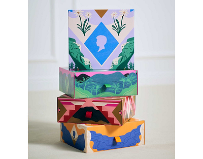 Shaping the Season X Gina Rosas Moncada beauty brands decorative design festive haircare packaging pattern