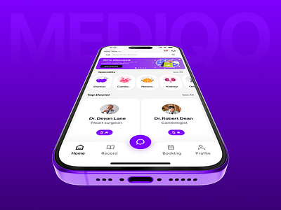 Mediqo - Doctor Mobile App | Case Study appointment booking app brand guideline branding case study doctor doctor app health app healthcare hospital medical medical app design mobile ui mobile ux modern app ui motion graphics product design telemedicine visual design visual identity wavespace