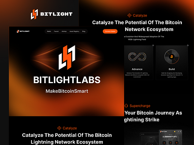 Bitcoin Lightning Network Ecosystem Platform bitcoin blockchain cryptocurrency blockchain ui crypto crypto app crypto finance crypto wallet defi website design fintech ui investment app lightning network logo mobile app ui ux onchain platform web design web3