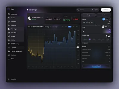 Loverage Page - Crypto Marketplace blockchain crypto design crypto marketplace crypto platform crypto website defi defi website finance website loverage loverage page marketplace platform web3 design