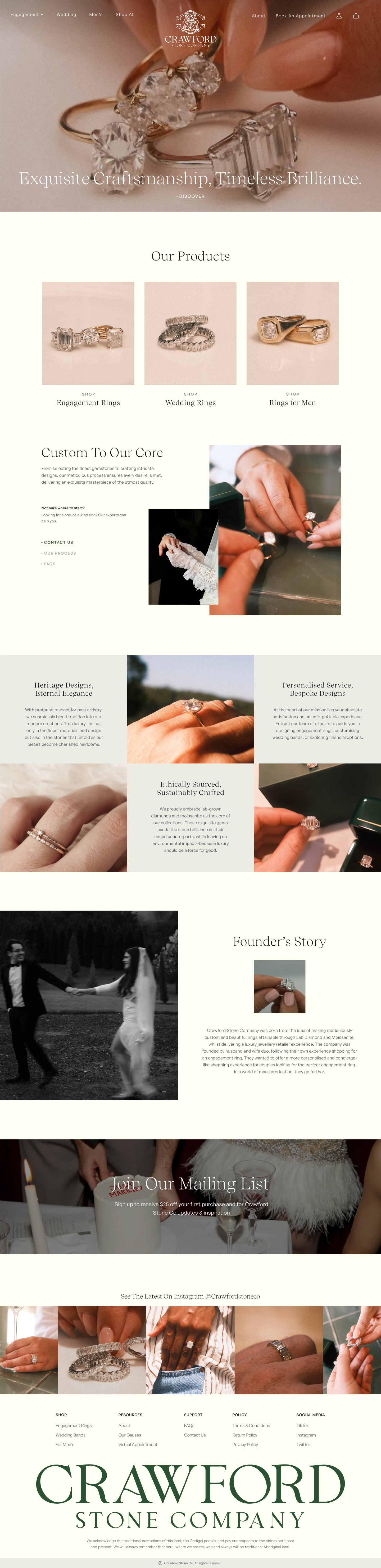 Website redesign for Crawford Stone Company branding design graphic design illustration logo ui ux vector web design website development