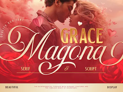 Grace Magona branding custom font display display font duo font elegant font feminine font font font design font duo font style free font love font luxury font magazine romantic font script font serif font valentine font wedding font