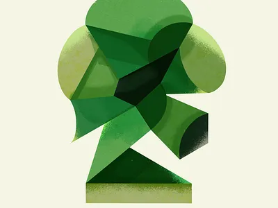 Form in Green 3d artwork design graphic design illustration