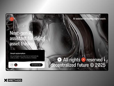 AI Trading Website Design ai assistant automation crypto design figma finance fintech hero page investment trading ui ux web app web3 website