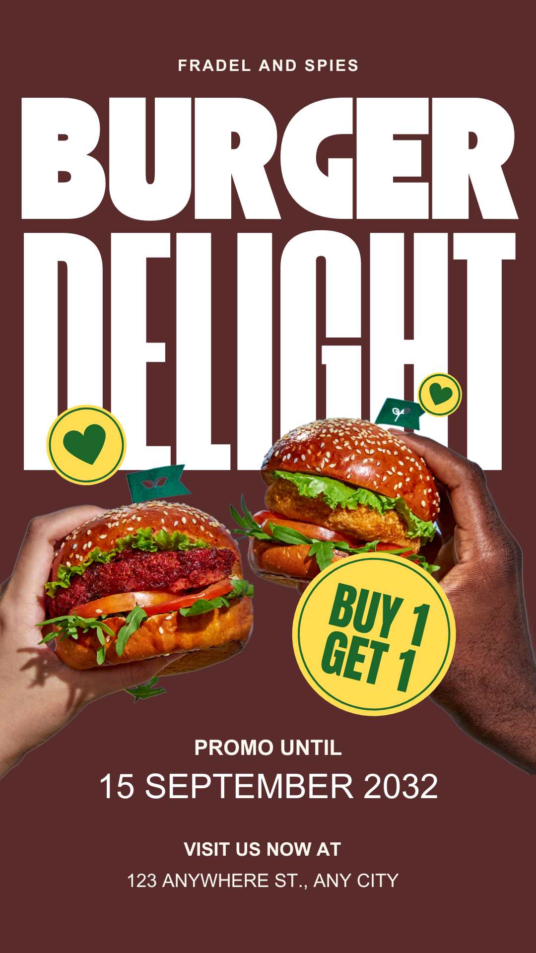 Burger Promotion Social Media Design