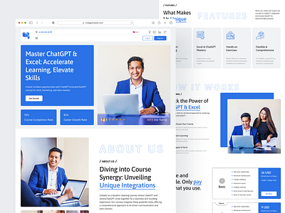 LMS Website UI/UX Design landing page design learning lms ui design website design