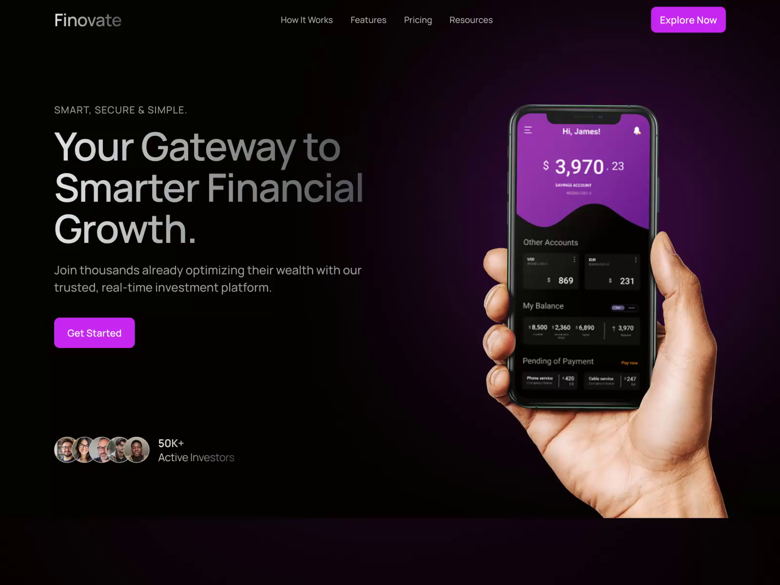 Example of Modern Website Design