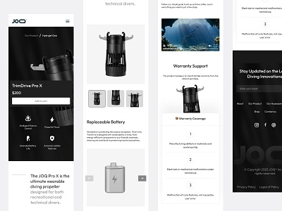 Product Details Page - Diving Ecommerce Website Responsive clean design diver diving ecommerce diving marketplace e commerce ecommerce interactive landing page market page marketplace mobile modern product details page product page responsive tools kit marketplace ui web website