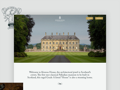 Kinross House brand exploration design illustration web agency web design website