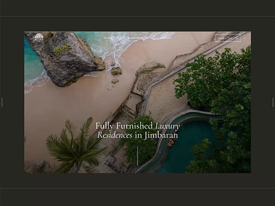Ayana Residences — Website Animation animation elegant gallery hotel imagery landing page luxury mobile motion motion graphics resort responsive showreel slider typography ui uiux design villa web design website