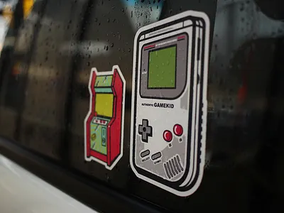 Custom Splashproof Console Stickers in Full Color waterproof vinyl stickers