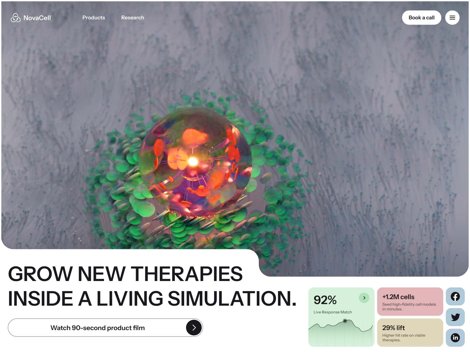 Example of 2 D/3D Website Design