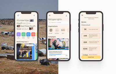 DON8 - Donations APP donate donation mobile ui ux