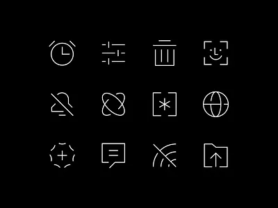 Orbix Icons | Iconography brand icons business icons clean icons dark mode icons face icon future icons icon icon design icon designer icon set icon system iconography icons identity icons line icons monoline icons orbit icon password icon trash vector icons
