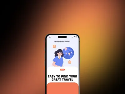 Onboarding Screen | Motion Design animation design destination find a place interaction interface mobile app motion design motion screen onboarding product ui ui design ui onboarding