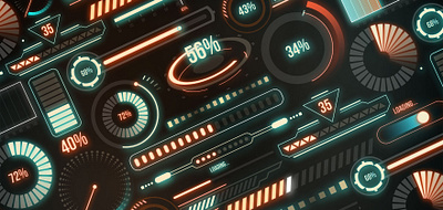 Cyberpunk Loading Progress Bars