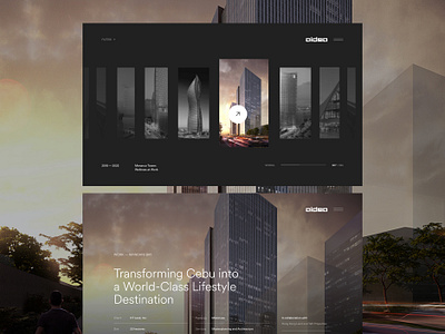 Architecture Web Design architecture buildings corporate futuristic innovation interface landingpage landmark layout minimalism portfolio projects property real estate residential showcase team typography visuals webdesign