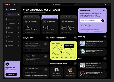 🎯 HireHub – Talent Hiring & Business Admin Dashboard admin panel ui ai agents ai agents landing page app branding dashboard design graphic design illustration logo project management project tracking dashboard saas dashboard design task management ui ui vector