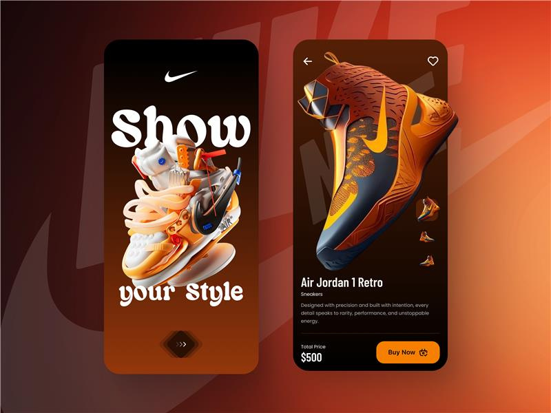 Example of Shoe App Design Concept