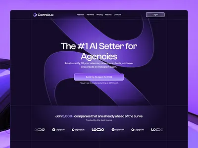 Landing Page ✦ SAAS ✦ Cierralo.ai animation landing page saas
