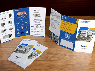HPV Brochure adobe illustrator adobe photoshop branding brochure brochure design editorial design graphic design hvac products product visualisation trifold trifold brochure visualisation