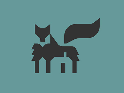 Winterwolf animal branding chimney forest geometry house ice logo negative season smoke tail wild winter wolf