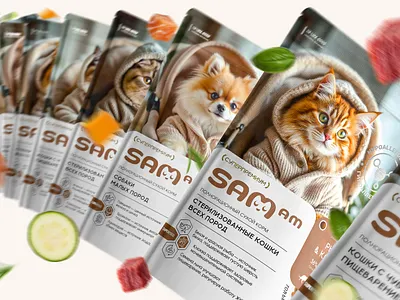 SAM AM — Branding & Packaging 3d animation branding design graphic design identity illustration logo packages packaging render visual