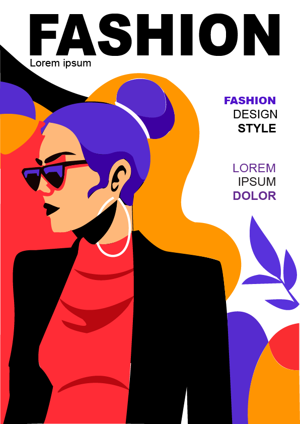 Fashion Magazine Template Design advertisement branding design graphic design illustration logo typography ui ux vector