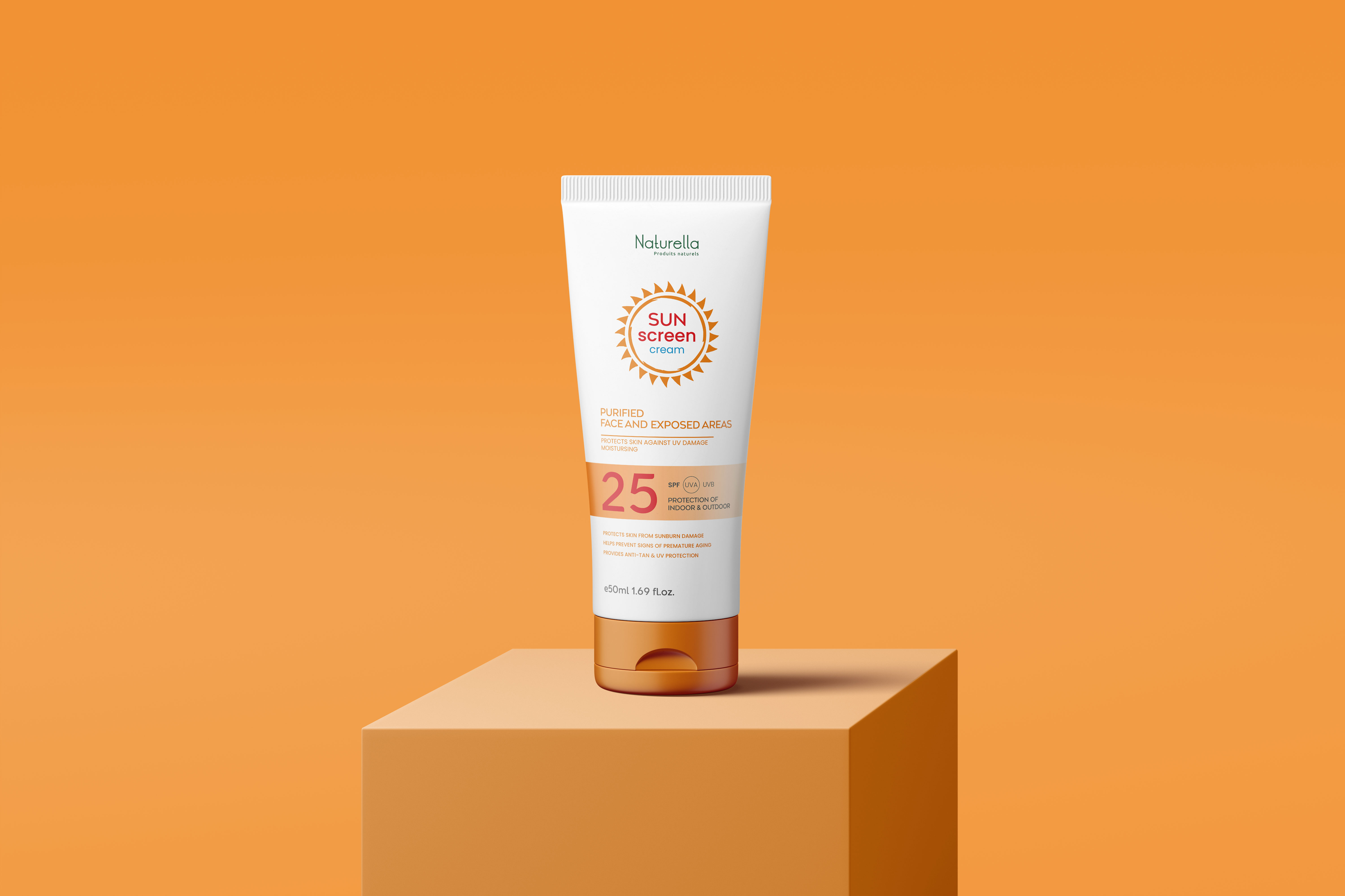 Sunscreen Cream Tube Label & Packaging Design (Unused) 3d beauty beauty products branding cosmetic packaging cosmetics cream facewash graphic design label label design moisturizer packaging packaging design product packaging skincare sun sunscreen tube winter