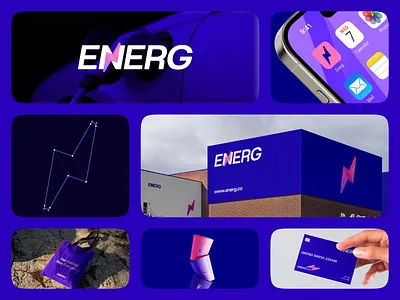 Energ - EV Charging Logo & Branding Design brand identity branding charge logo energy energy logo ev car branding ev car logo ev charge logo ev charging logo ev logo ev logo branding ev station logo green energy logo branding logo design logo mark logotype modern logo visual identity