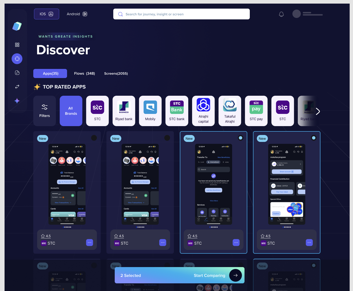 UX Insights compare ui uiux ux uxflow