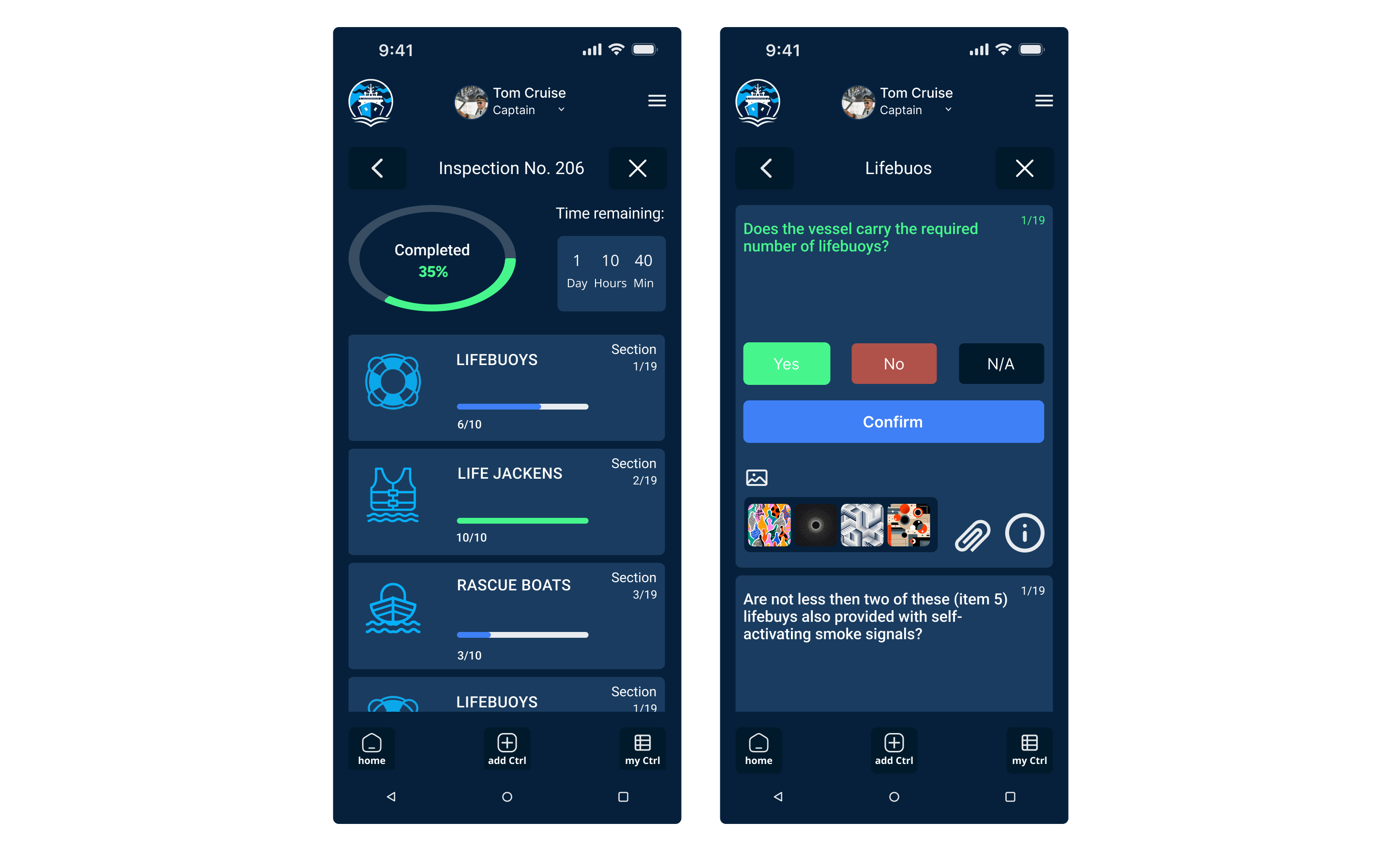 Redesign of mobile app screens for maritime inspection design inspection of a merchant vessel inspection of a sea going vessel maritime inspection mobile application re design shipping company uiux ux