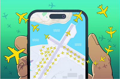 Dominic Bugatto for the WSJ airlines conceptual illustration delays dominic bugatto editorial editorial illustration flying illustration illustrationart illustrationartist illustrationzone illustrator plane travel