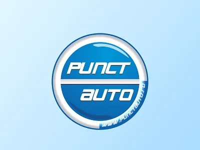 Punct Auto logo branding graphic design logo vector