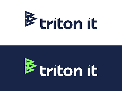 triton it branding design graphic design identity logo triton tritonit