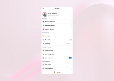 DailyUI 079 - Settings dailyui dailyui 079 dailyui 079 settings figma settings ui uiux ux