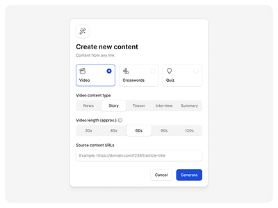 New content modal 📝 content modal product design ui ui design