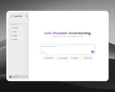 AI Assistant Dashboard ai ai assistant clean clean ui dashboard dashboard design figma minimal product product design uiux