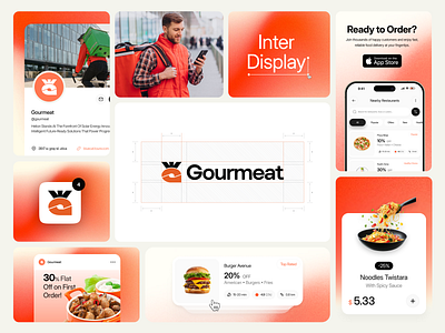 Modern Food Delivery Brand Identity Design brand design brand guideline brand identity branding branding template delivery platform food food app logo food delivery platform logo logo design logo type product design visual branding