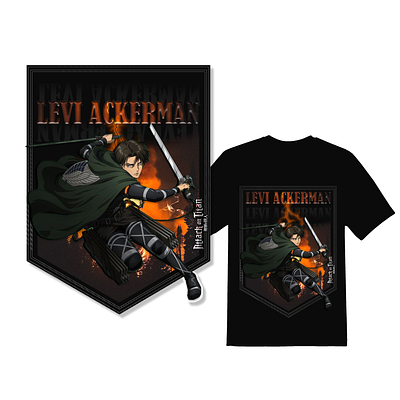 Levi Ackerman - Shirt Design design graphic design shirt design ui